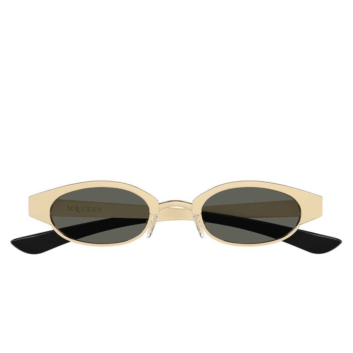 Alexander McQueen Occhiali da Sole AM0545S 001 Oro/Grigio Unisex