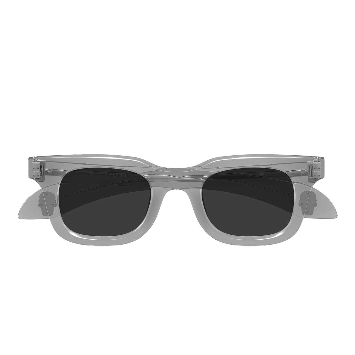 Alexander McQueen Occhiali da Sole AM0547S 003 Grigio/Grigio Uomo