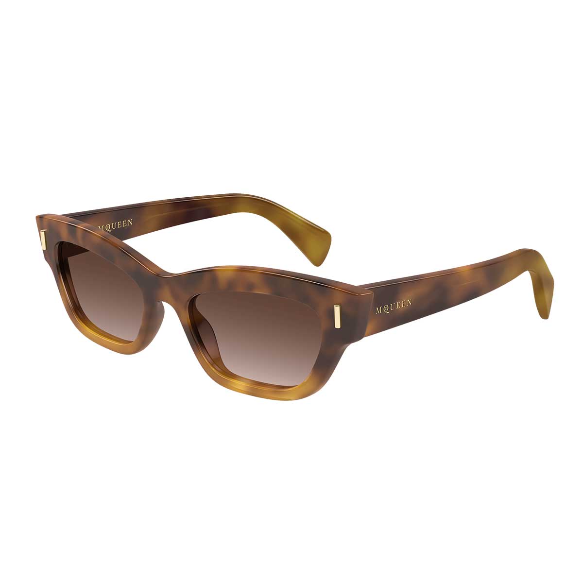 Alexander McQueen Occhiali da Sole AM0548S 002 Marrone/Marrone Donna