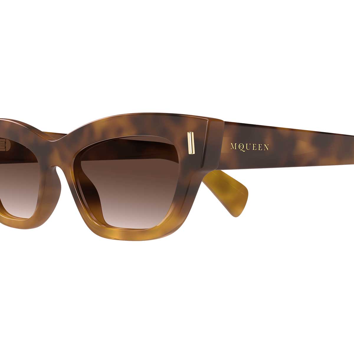 Alexander McQueen Occhiali da Sole AM0548S 002 Marrone/Marrone Donna