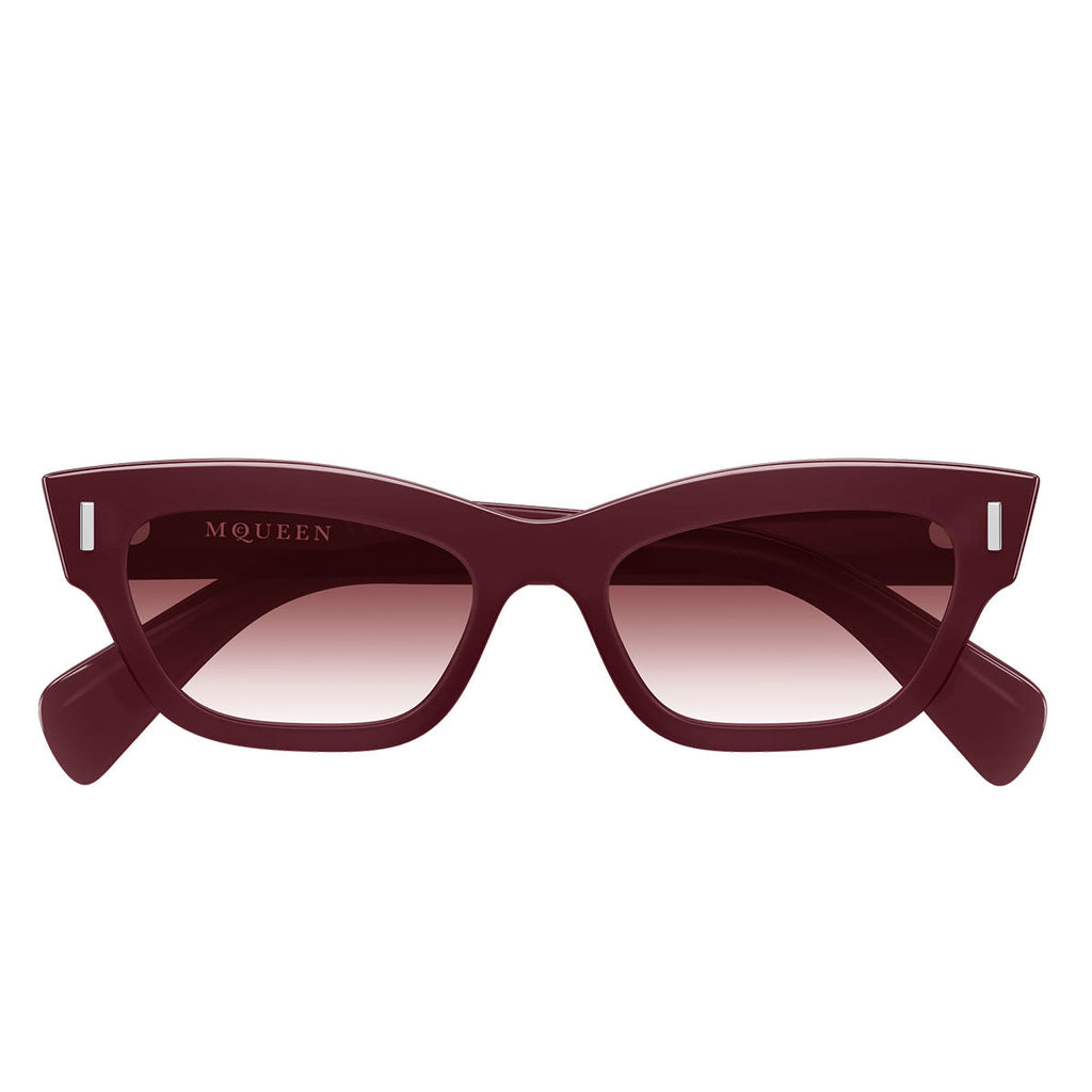 Alexander McQueen Occhiali da Sole AM0548S 003 Burgundy/Rosso Donna