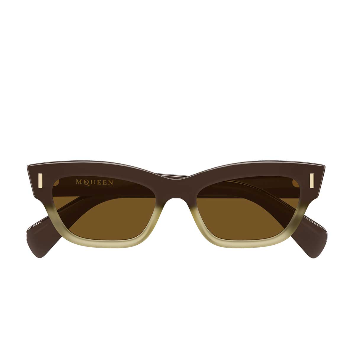 Alexander McQueen Occhiali da Sole AM0548S 004 Marrone/Marrone Donna