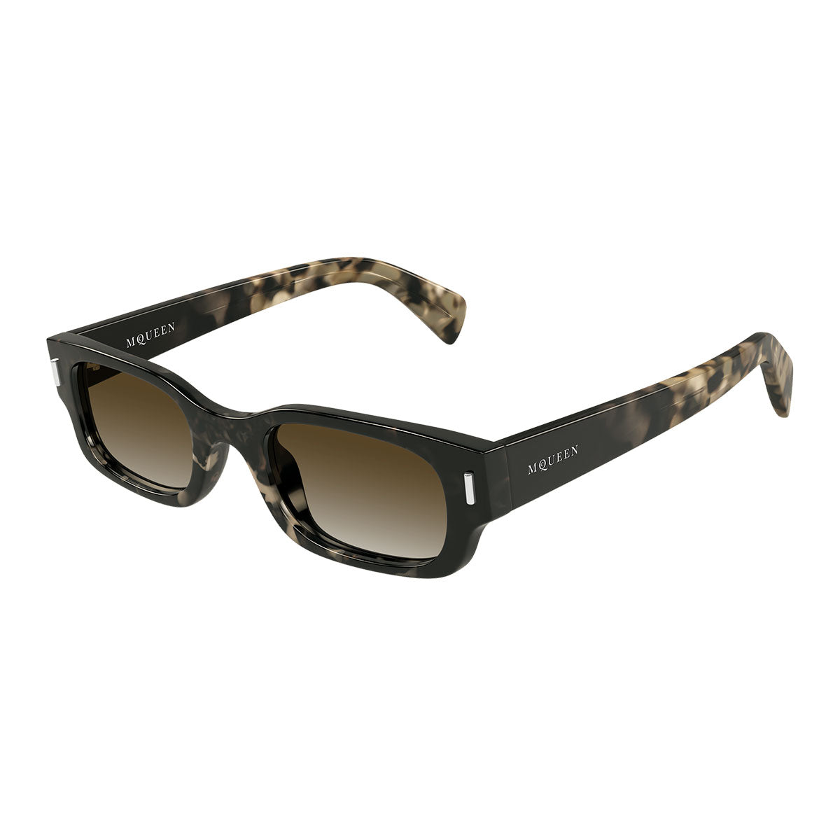 Alexander McQueen Occhiali da Sole AM0549S 002 Marrone/Marrone Donna