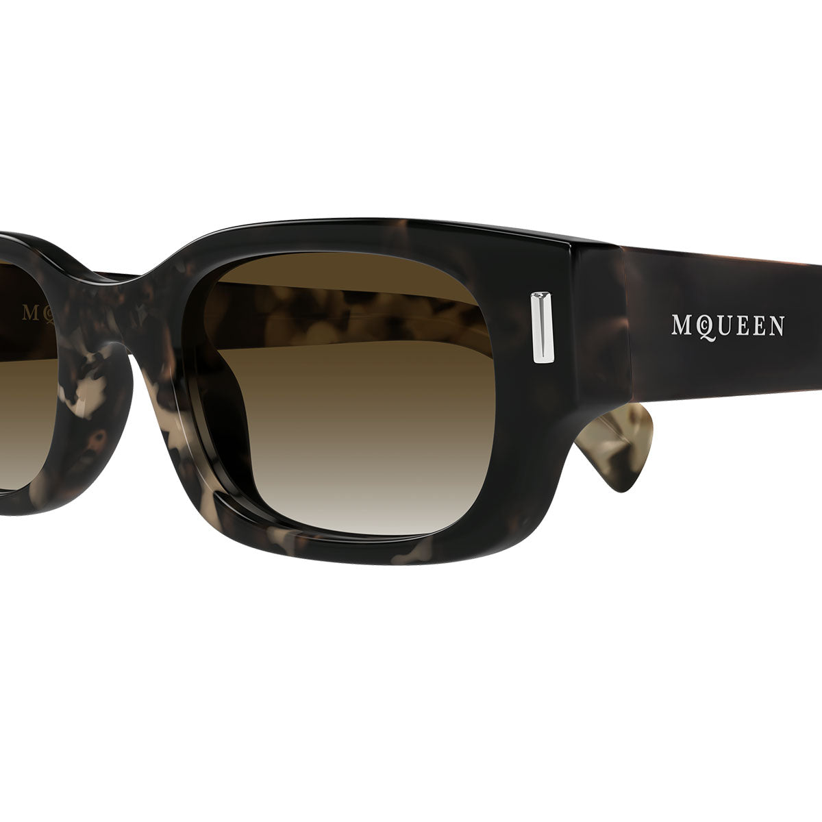 Alexander McQueen Occhiali da Sole AM0549S 002 Marrone/Marrone Donna