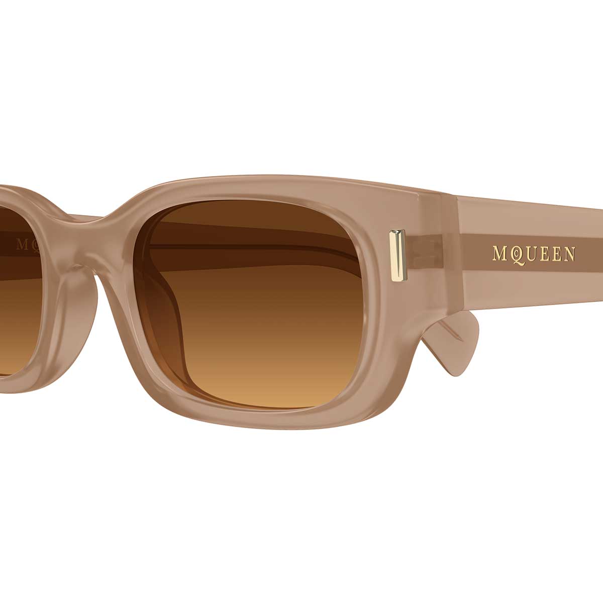 Alexander McQueen Occhiali da Sole AM0549S 003 Marrone/Marrone Unisex