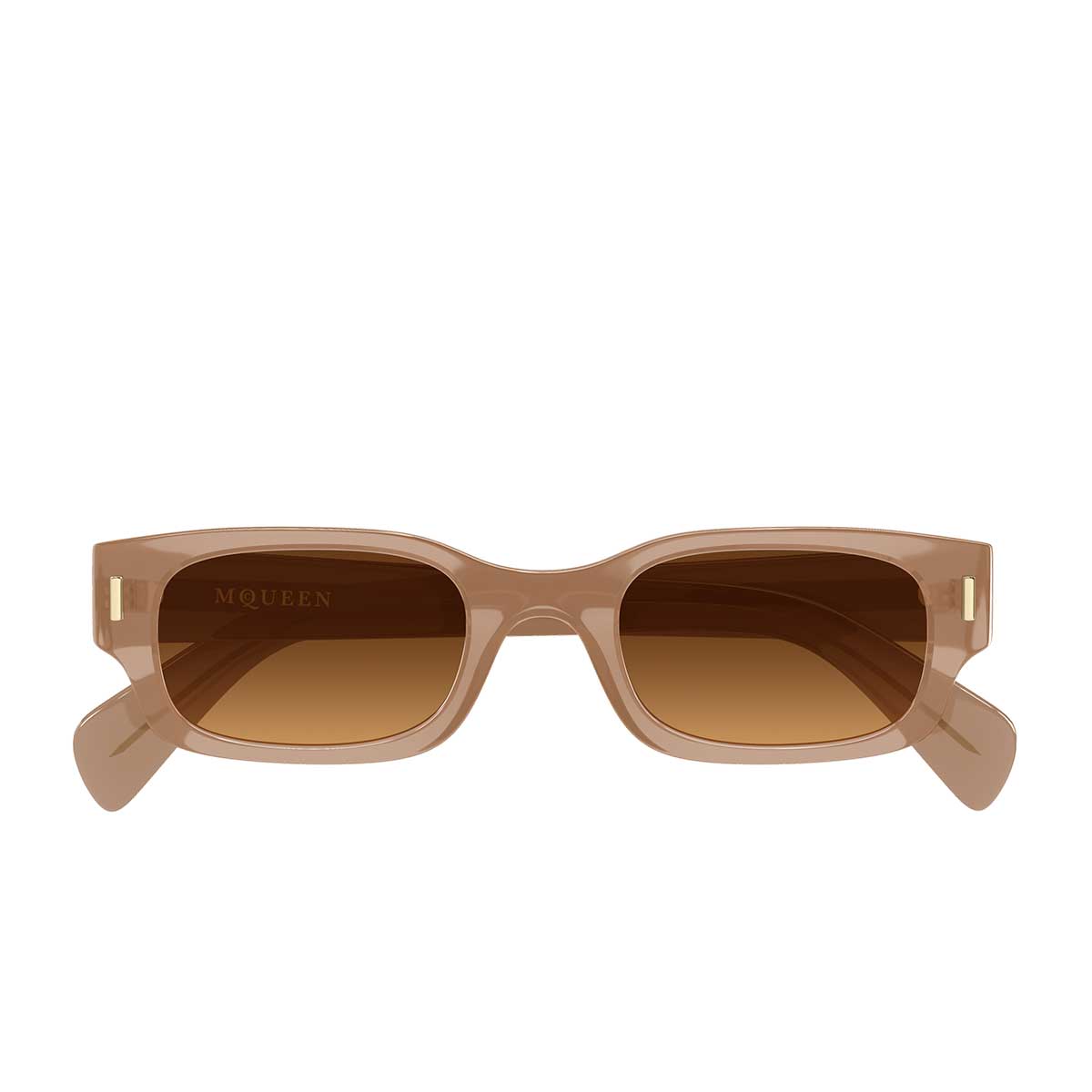 Alexander McQueen Occhiali da Sole AM0549S 003 Marrone/Marrone Unisex
