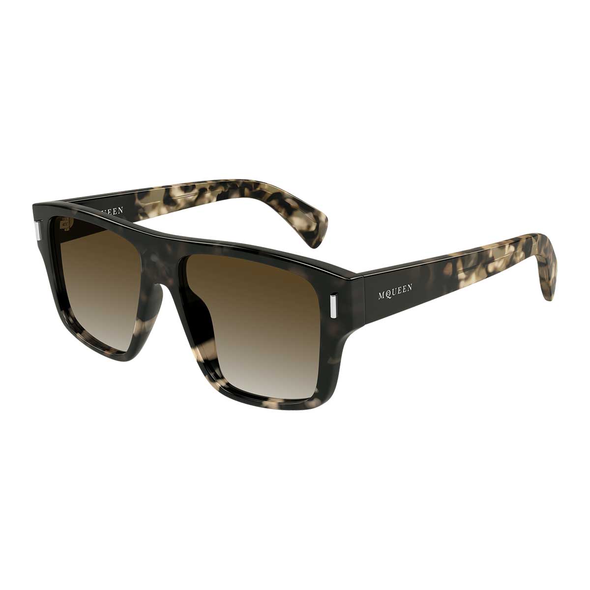 Alexander McQueen Occhiali da Sole AM0550S 002 Marrone/Marrone Uomo
