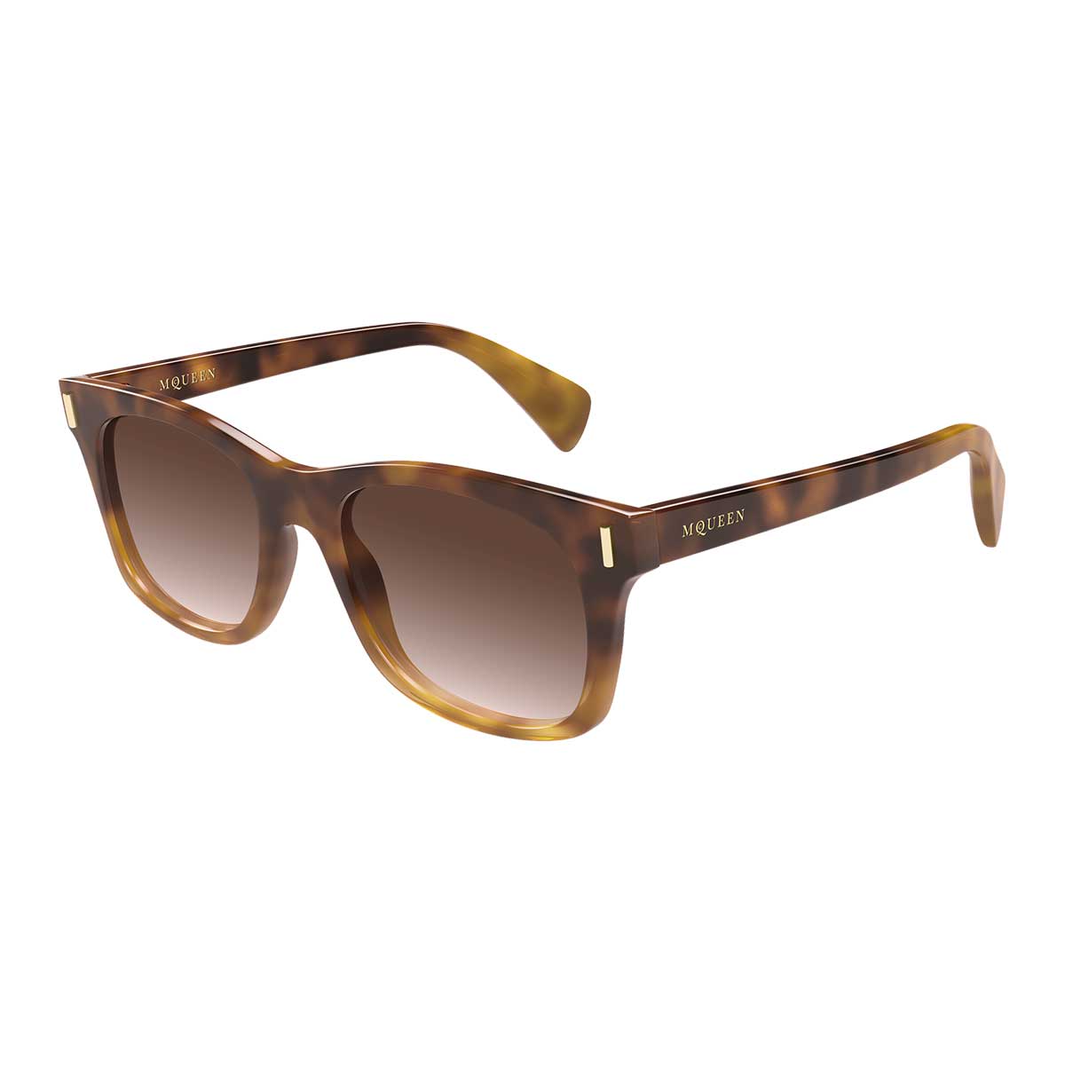 Alexander McQueen Occhiali da Sole AM0551S 002 Marrone/Marrone Uomo