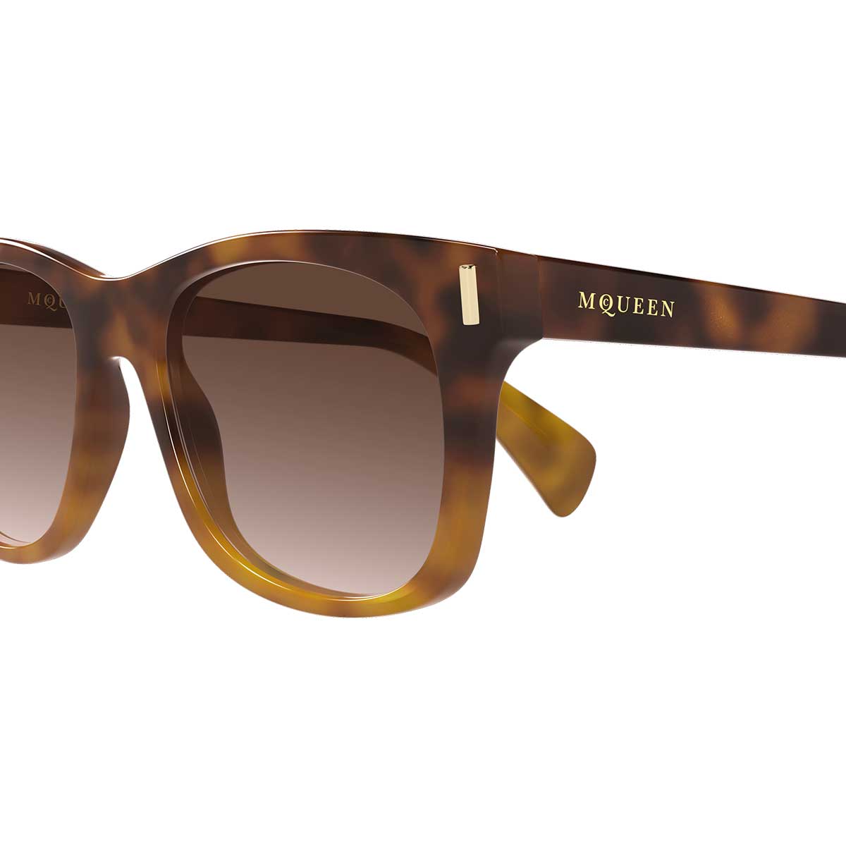 Alexander McQueen Occhiali da Sole AM0551S 002 Marrone/Marrone Uomo
