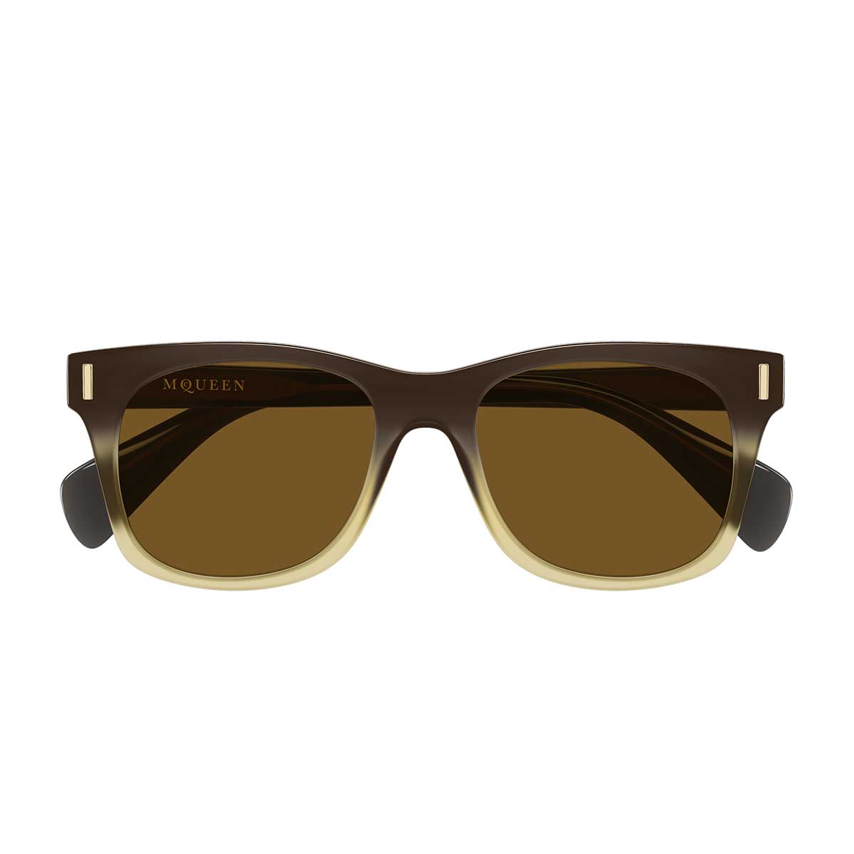 Alexander McQueen Occhiali da Sole AM0551S 004 Marrone/Marrone Uomo