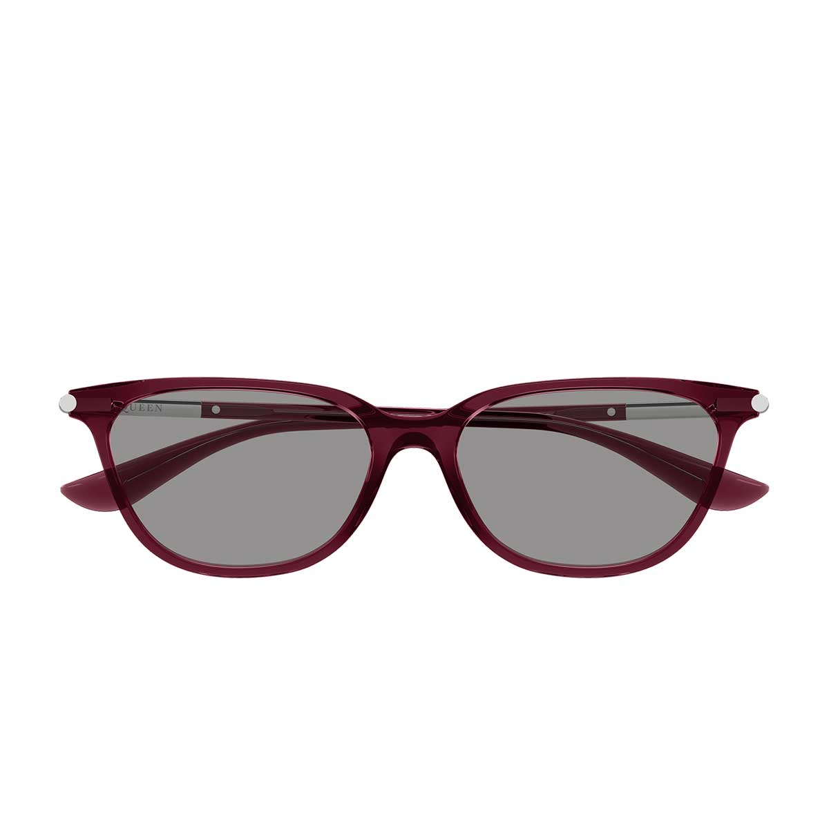 Alexander McQueen Occhiali da Sole AM0553S 004 Burgundy/Grigio Donna