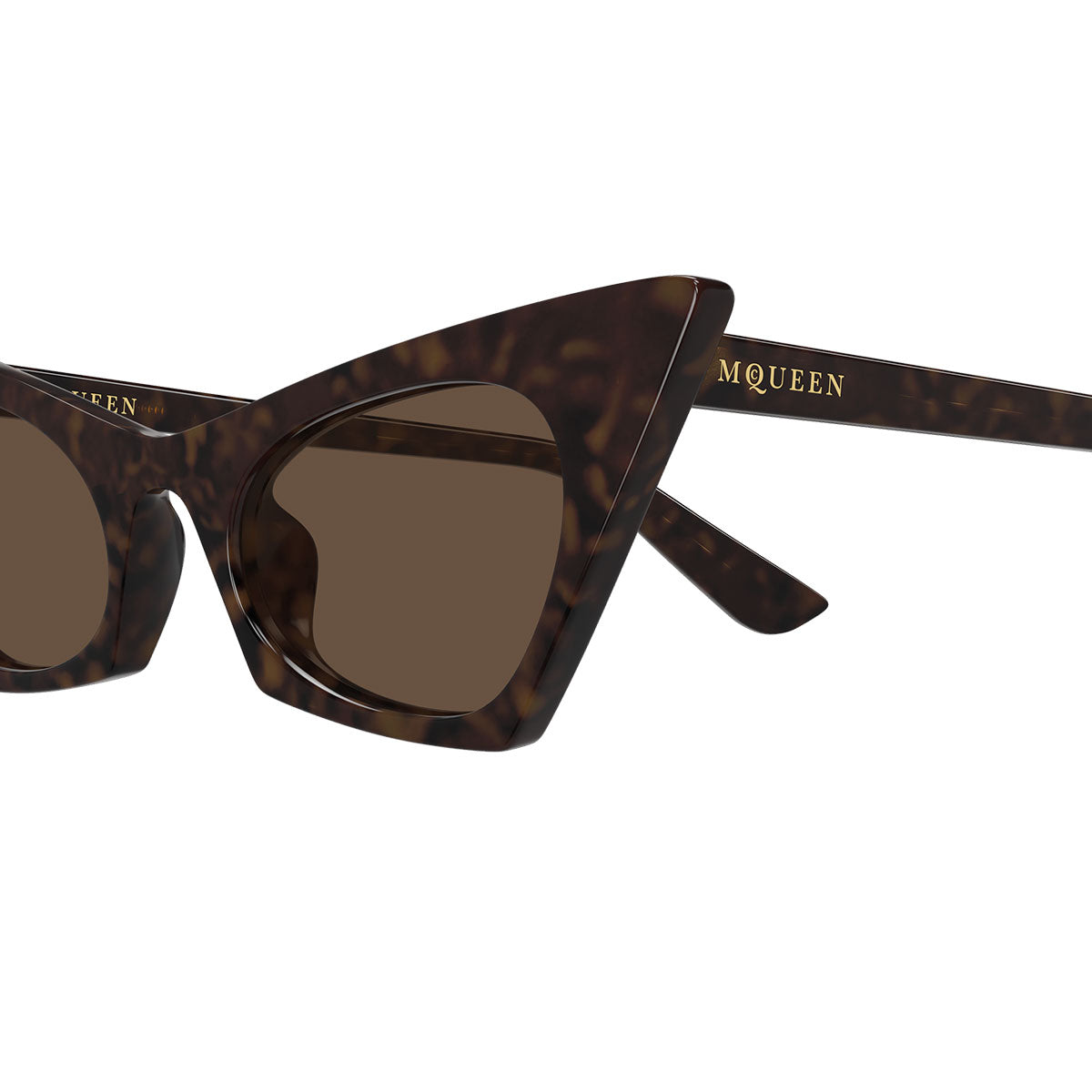 Alexander McQueen Occhiali da Sole AM0557S 002 Marrone/Marrone Donna