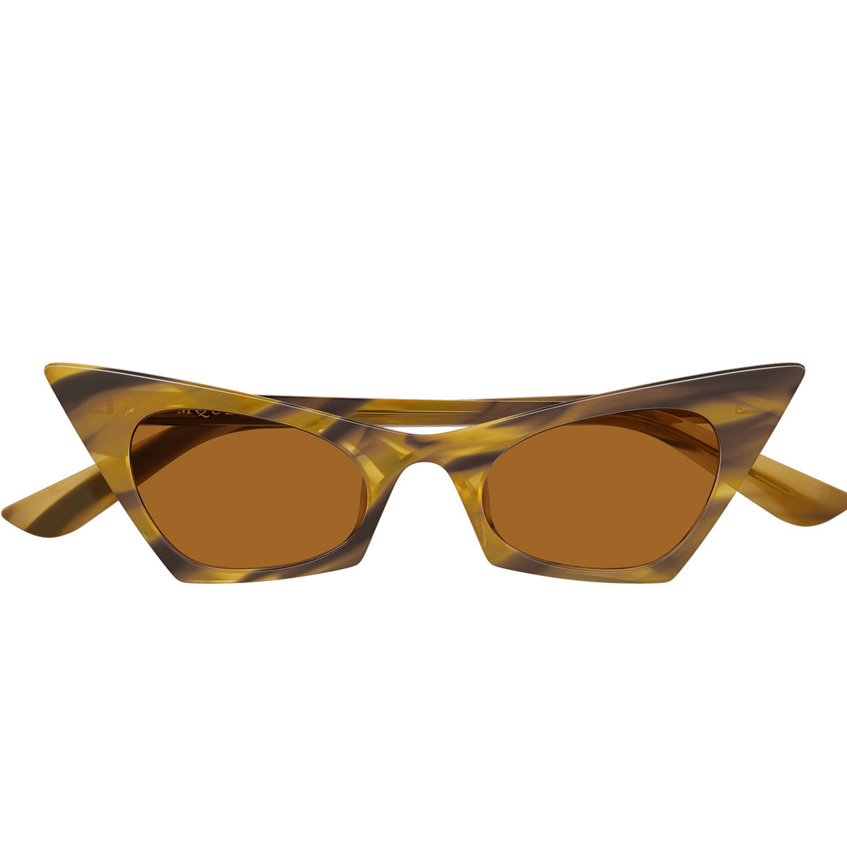 Alexander McQueen Occhiali da Sole AM0557S 003 Marrone Chiaro/Marrone Donna