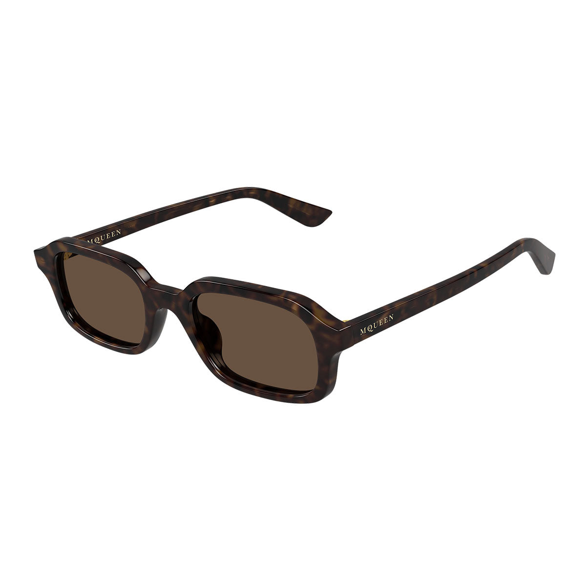 Alexander McQueen Occhiali da Sole AM0558S 002 Marrone/Marrone Uomo