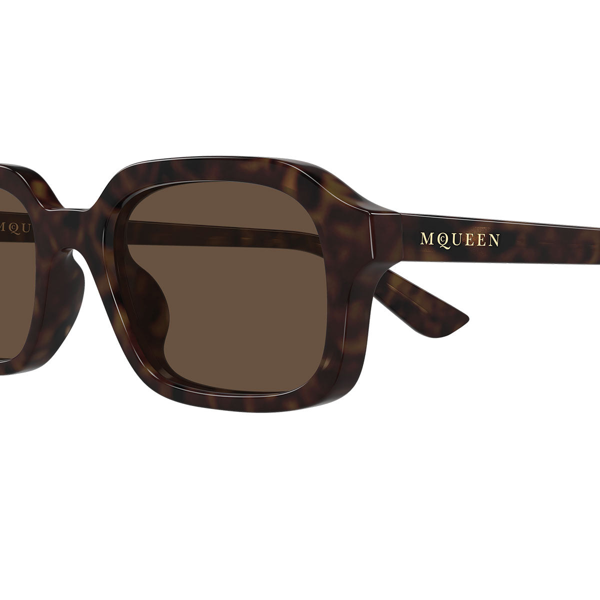 Alexander McQueen Occhiali da Sole AM0558S 002 Marrone/Marrone Uomo