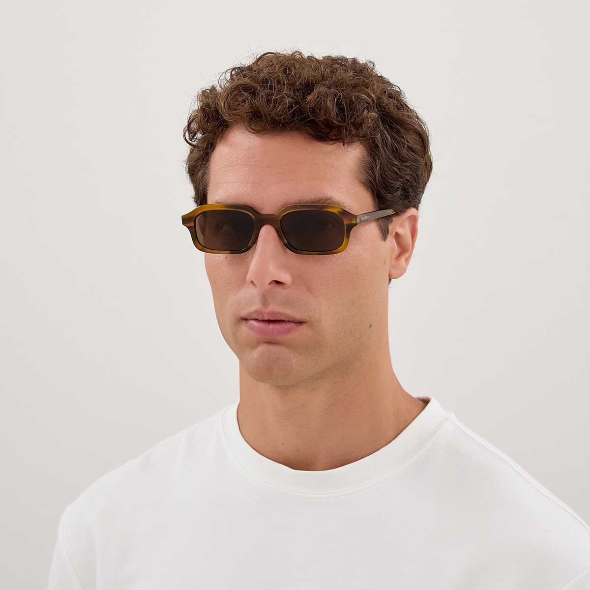 Alexander McQueen Occhiali da Sole AM0558S 003 Marrone/Marrone Uomo 4