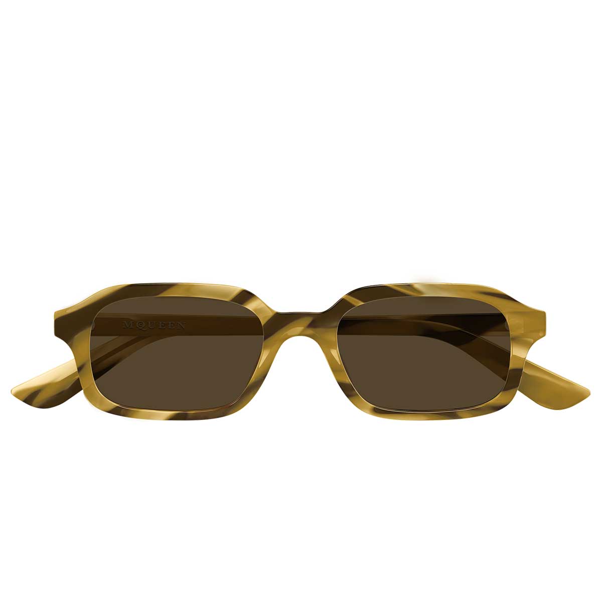 Alexander McQueen Occhiali da Sole AM0558S 003 Marrone/Marrone Uomo