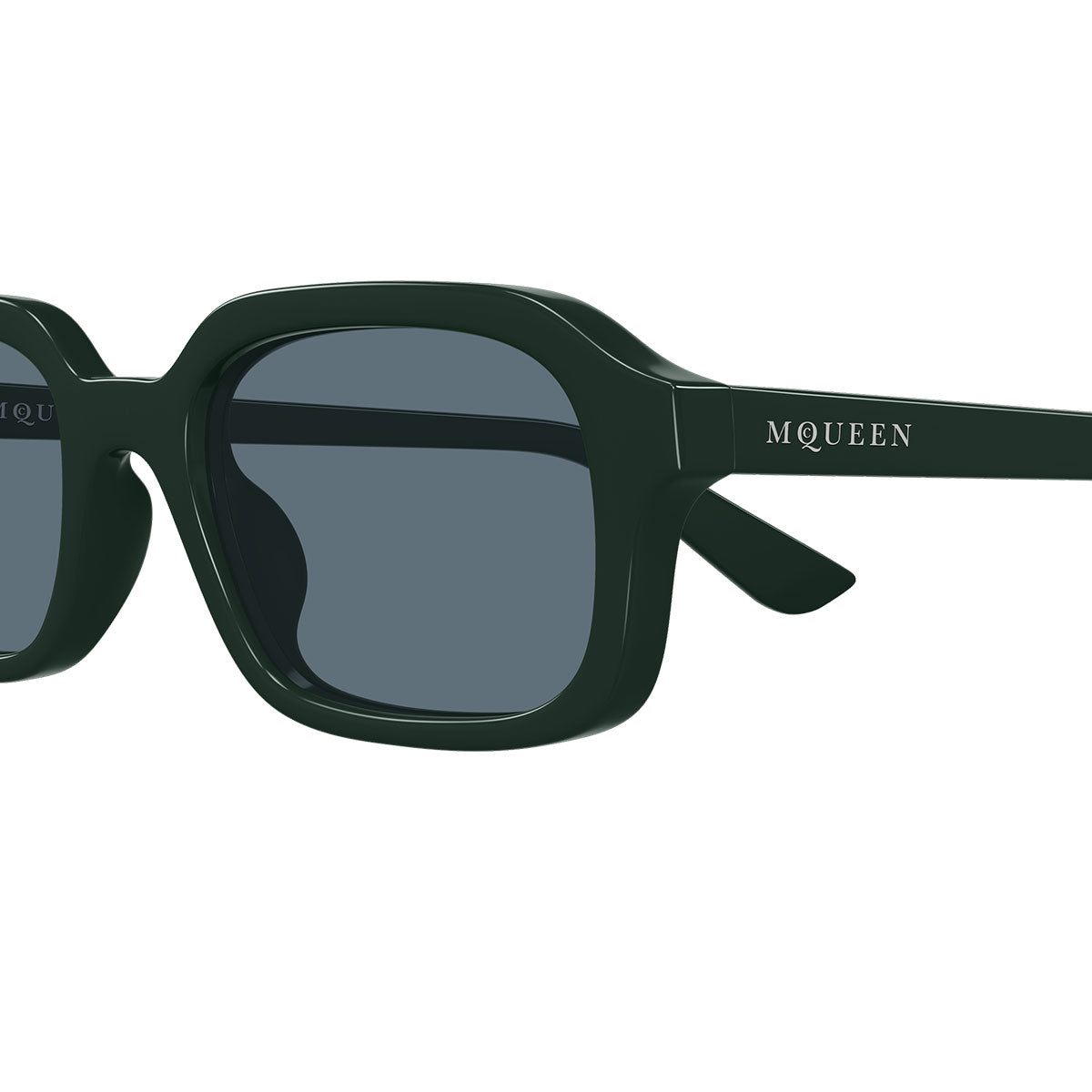 Alexander McQueen Occhiali da Sole AM0558S 004 Verde/Blu Uomo