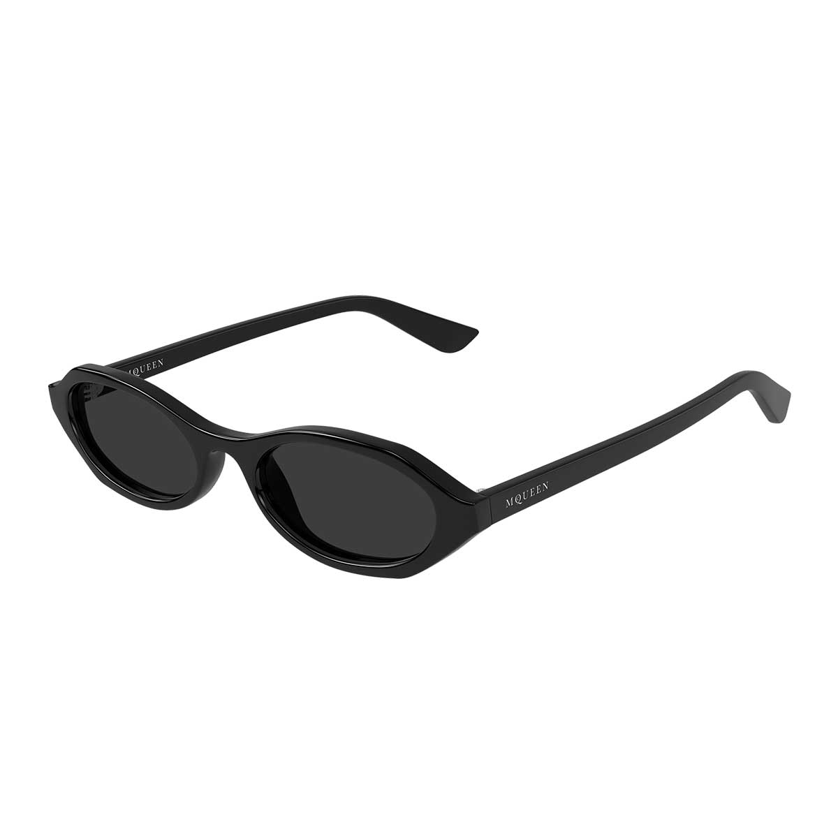 Alexander McQueen Occhiali da Sole AM0559S 001 Nero/Grigio Donna 2