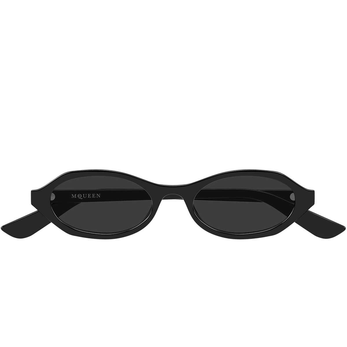 Alexander McQueen Occhiali da Sole AM0559S 001 Nero/Grigio Donna