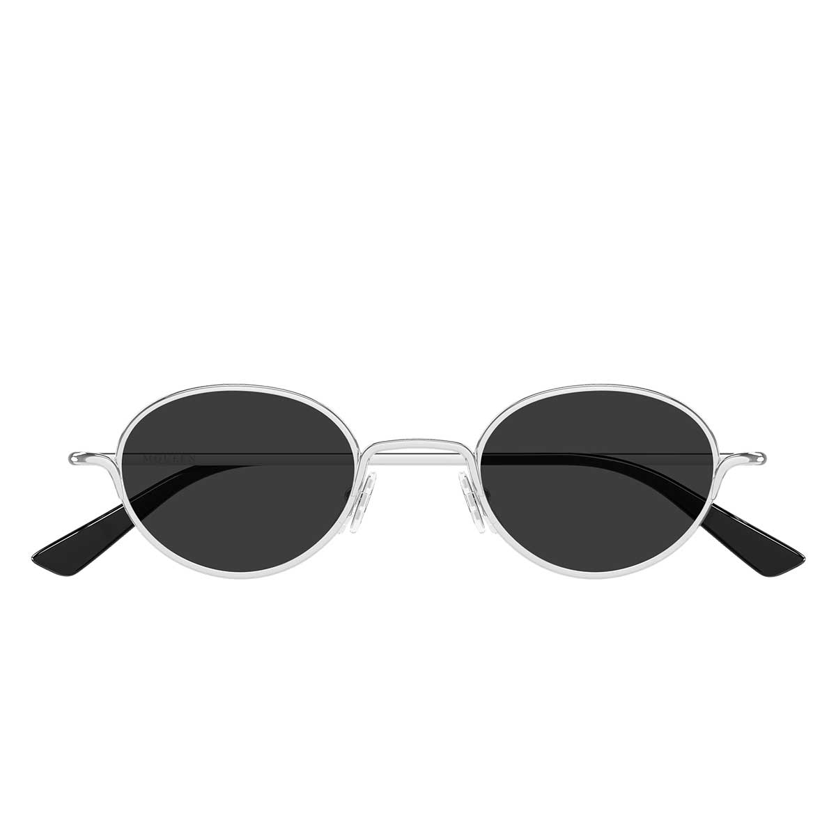 Alexander McQueen Occhiali da Sole AM0562S 001 Argento/Grigio Unisex