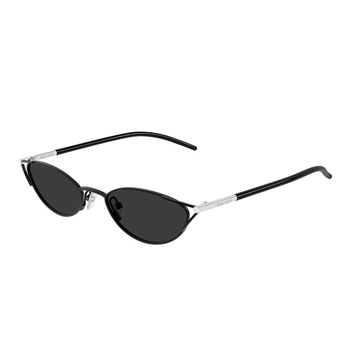 Alexander McQueen Occhiali da Sole AM0563S 001 Nero/Grigio Donna 2