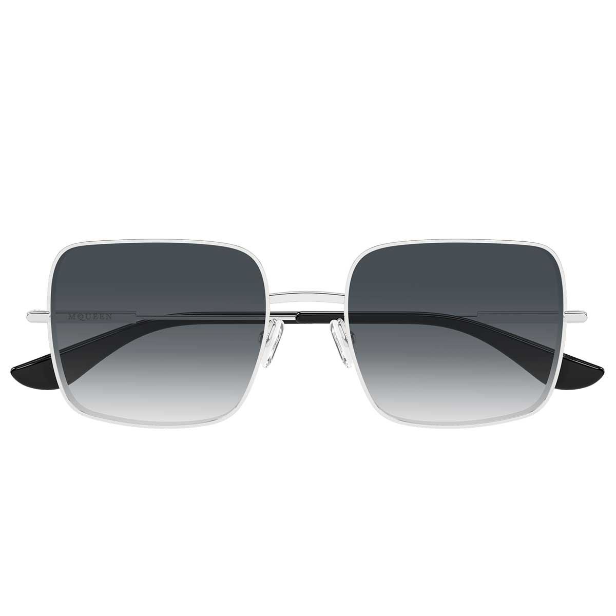 Alexander McQueen Occhiali da Sole AM0564S 001 Argento/Grigio Fumo Donna
