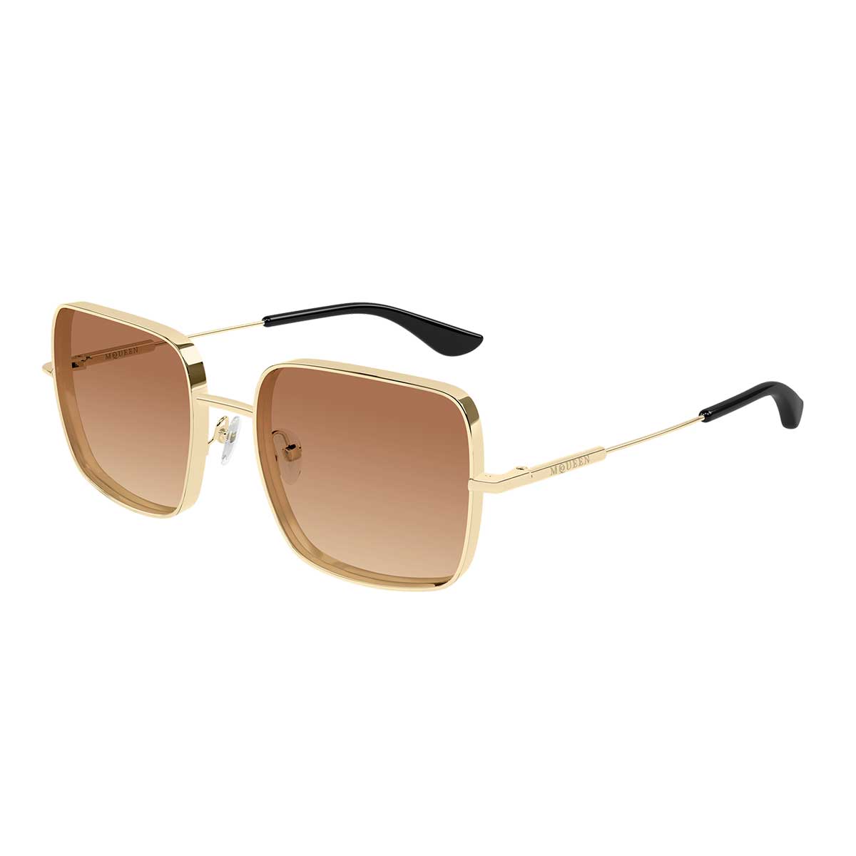 Alexander McQueen Occhiali da Sole AM0564S 002 Oro/Arancione Donna 2