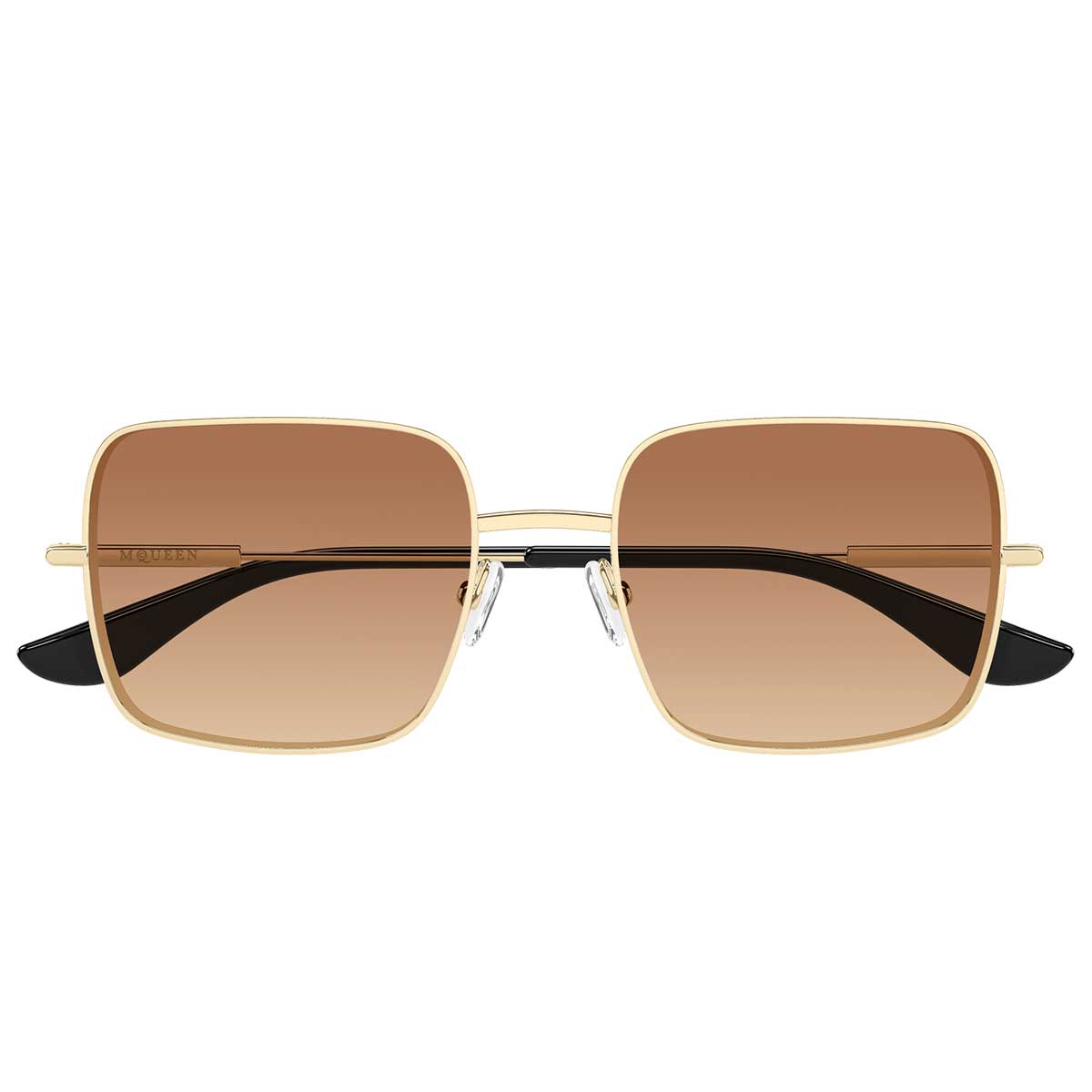 Alexander McQueen Occhiali da Sole AM0564S 002 Oro/Arancione Donna