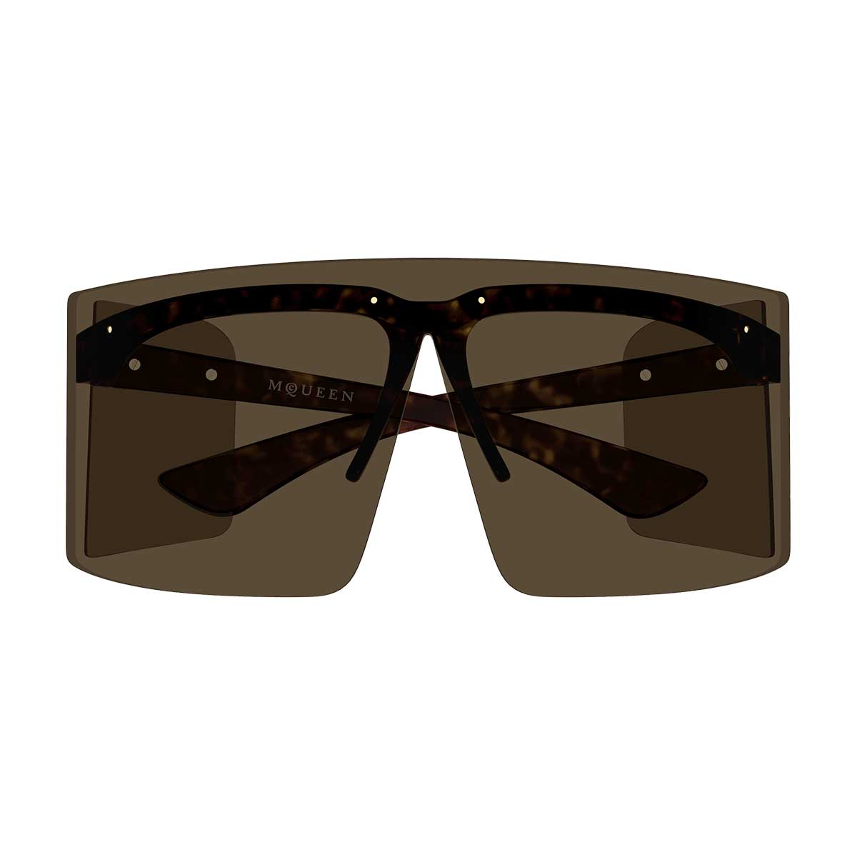 Alexander McQueen Occhiali da Sole AM0594S 002 Marrone/Marrone Unisex