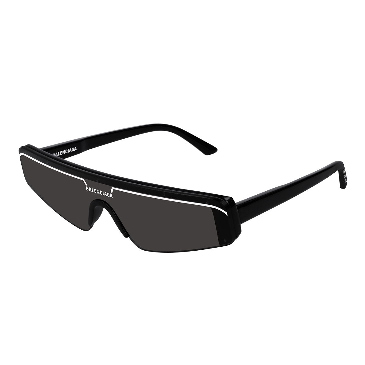 Balenciaga Occhiali da Sole BB0003S 001 Nero/Grigio Unisex