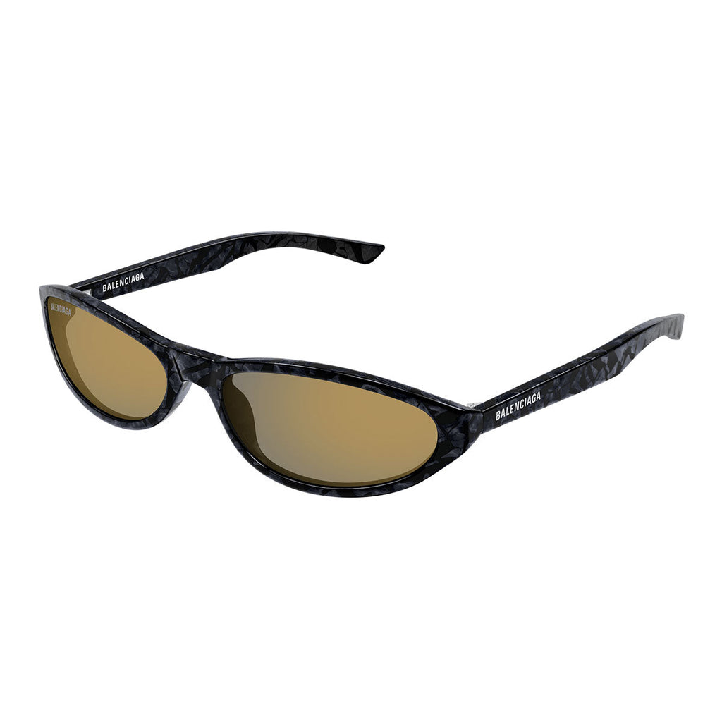 Balenciaga Occhiali da Sole BB0007S 010 Nero/Oro Unisex