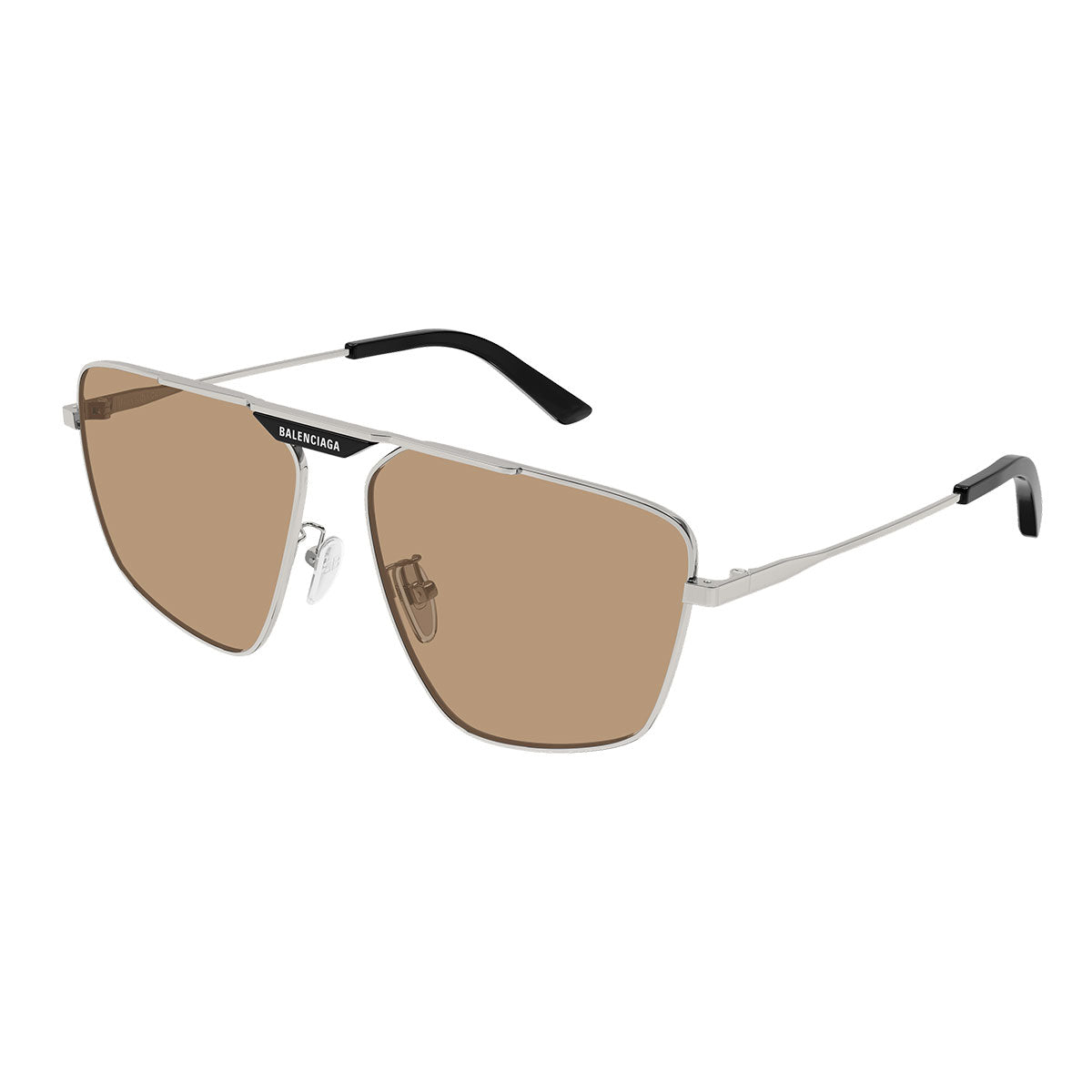 Balenciaga Occhiali da Sole BB0246SA 006 Rutenio/Marrone Uomo