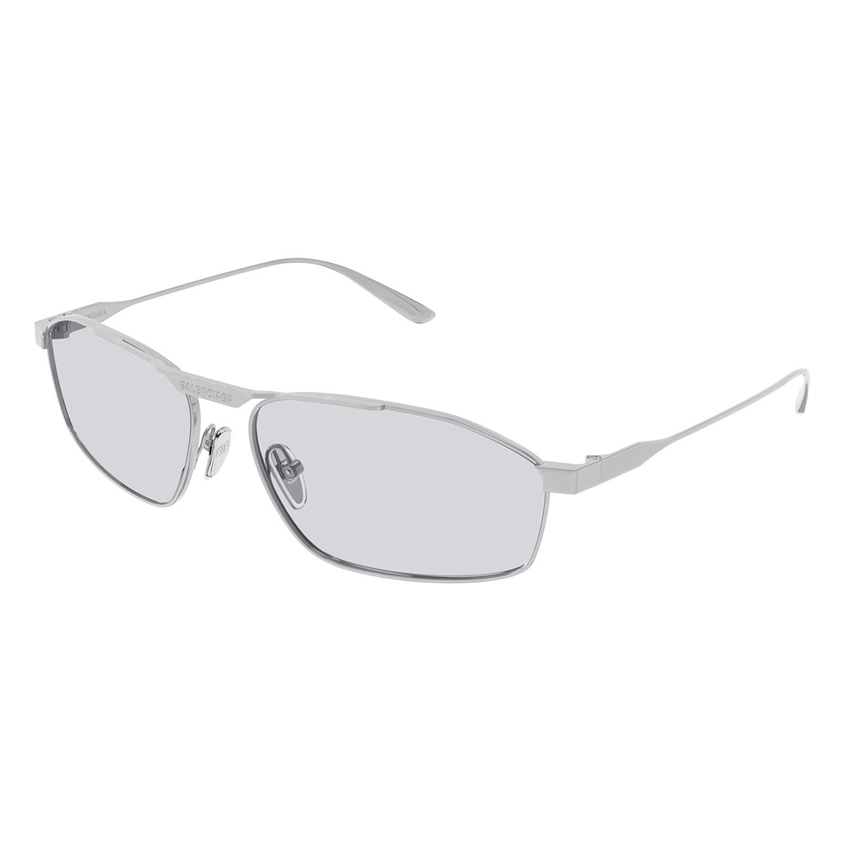 Balenciaga Occhiali da Sole BB0416S 004 Argento/Grigio Uomo