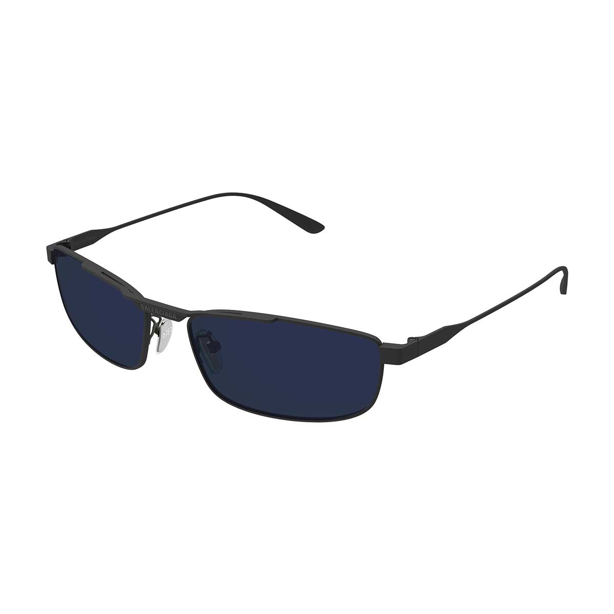 Balenciaga Occhiali da Sole BB0451S 002 Grigio/Blu Unisex 2