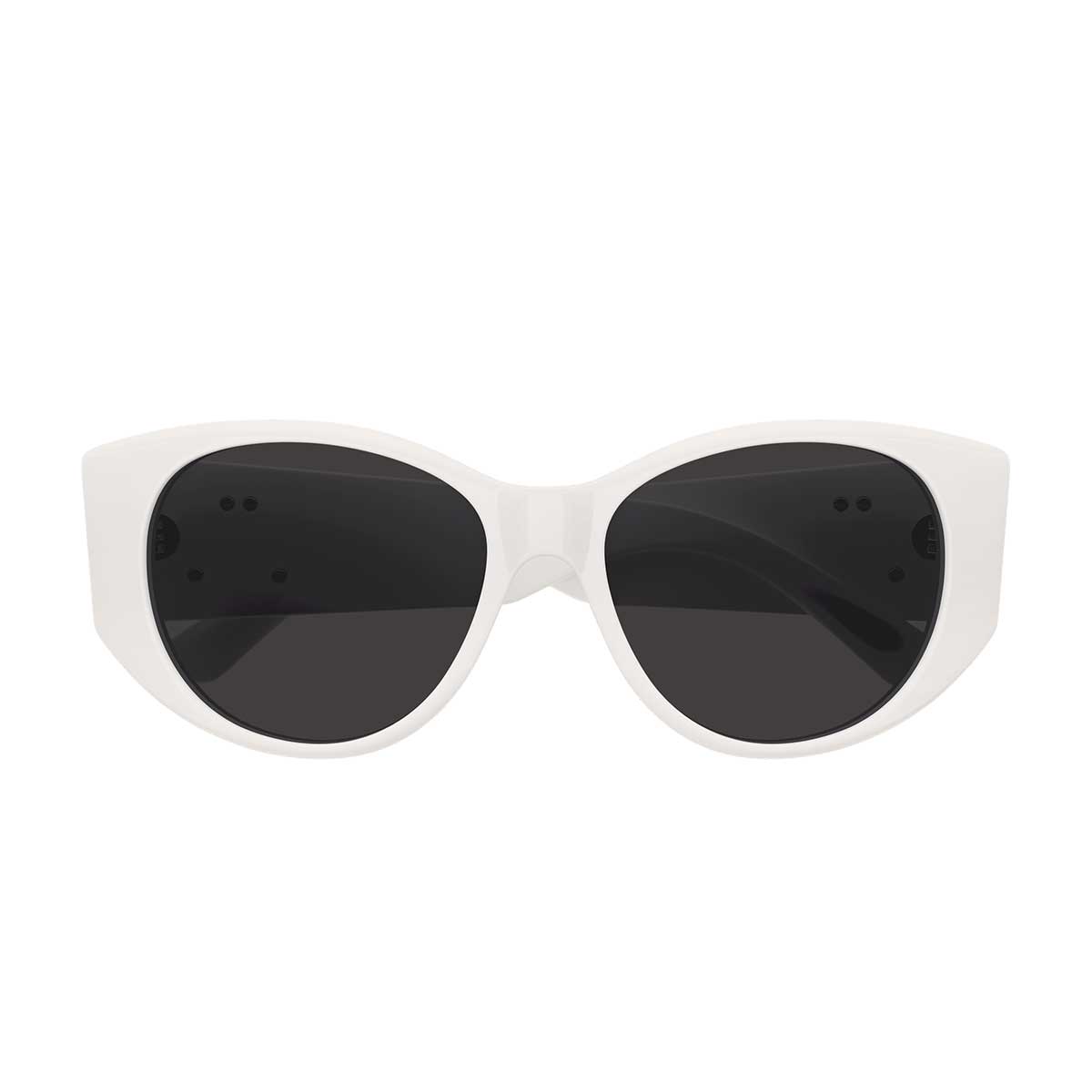 Balenciaga Occhiali da Sole BB0455S 003 Bianco/Grigio Donna