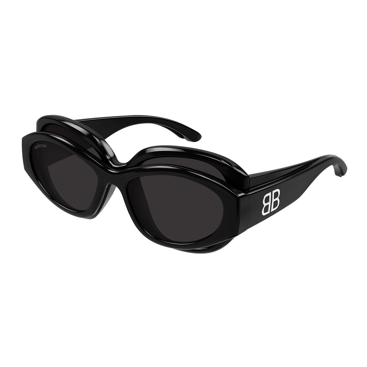 Balenciaga Occhiali da Sole BB0456S 001 Nero/Grigio Unisex