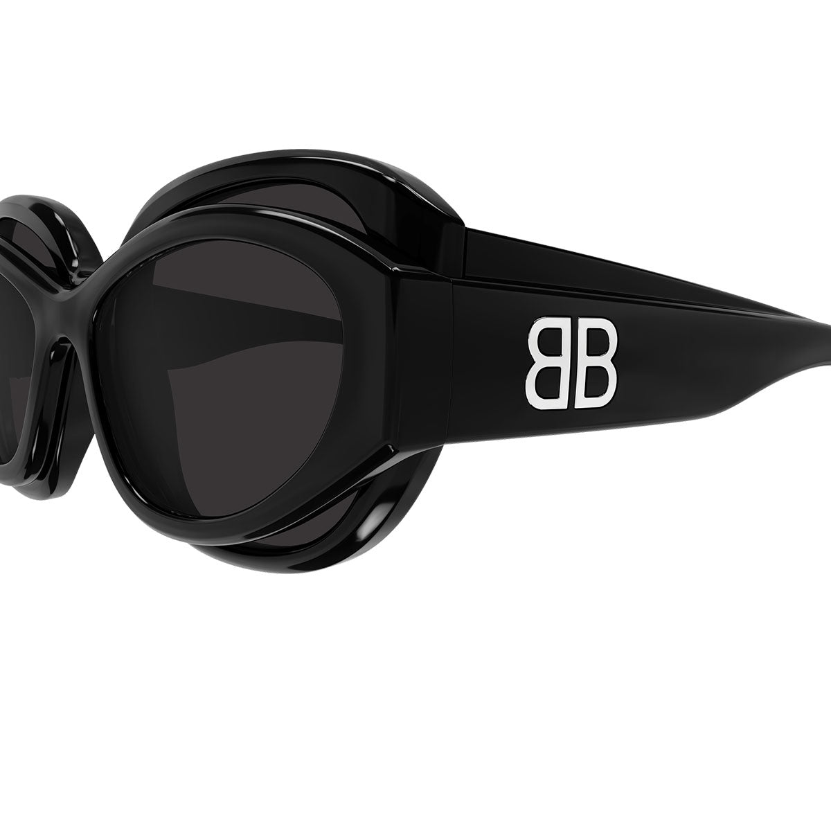 Balenciaga Occhiali da Sole BB0456S 001 Nero/Grigio Unisex