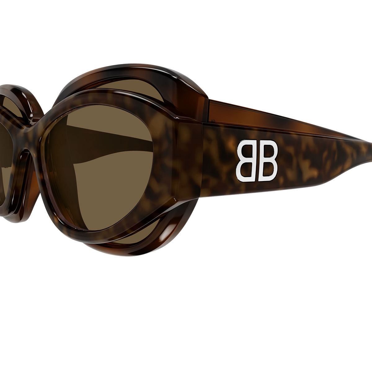 Balenciaga Occhiali da Sole BB0456S 003 Marrone/Marrone Unisex