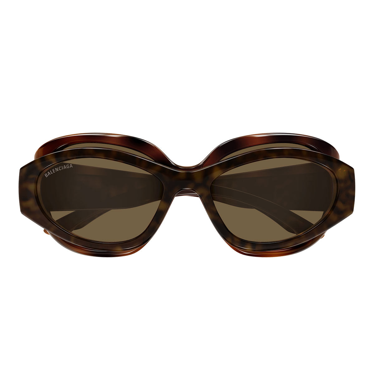 Balenciaga Occhiali da Sole BB0456S 003 Marrone/Marrone Unisex