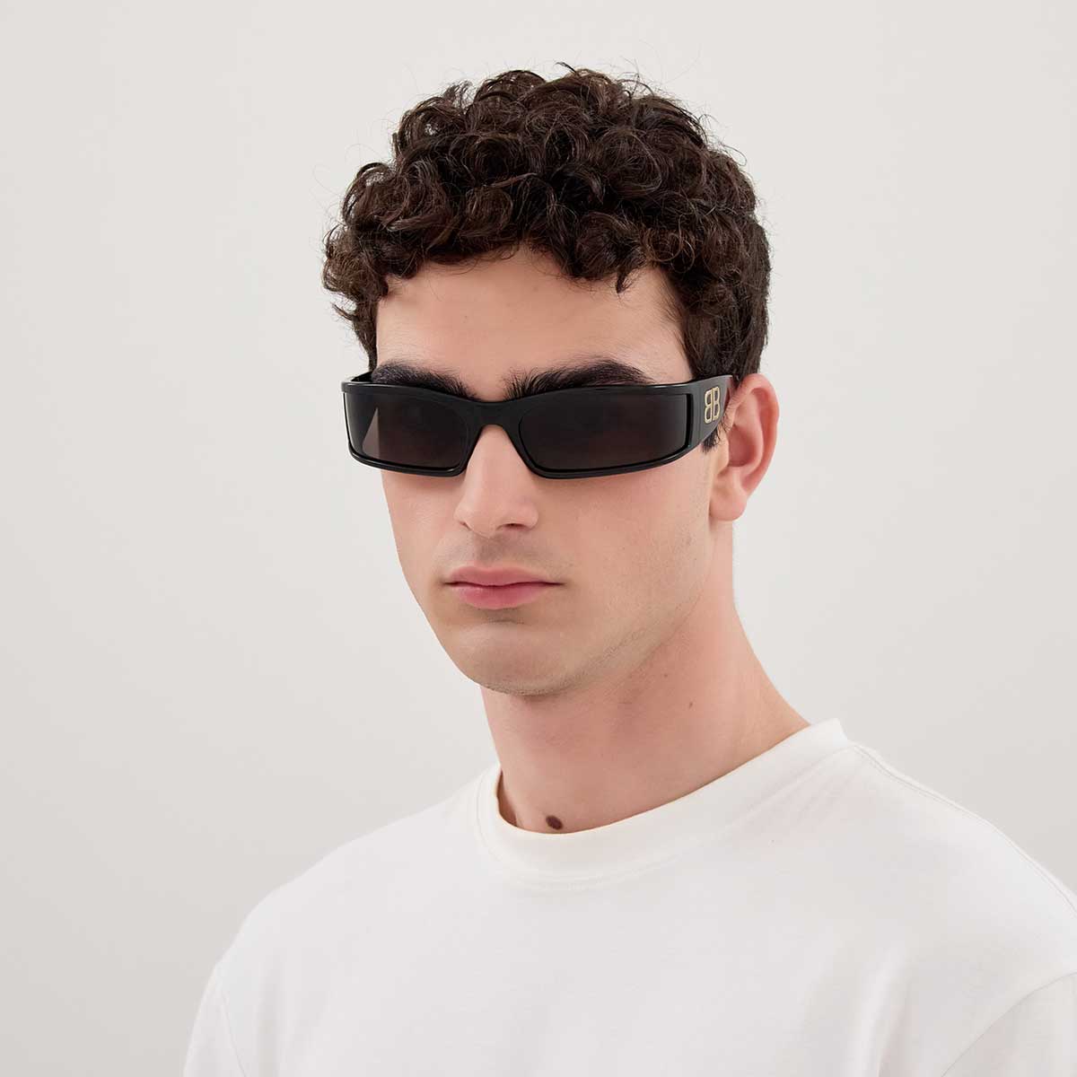Balenciaga Occhiali da Sole BB0458S 001 Nero/Grigio Unisex 4