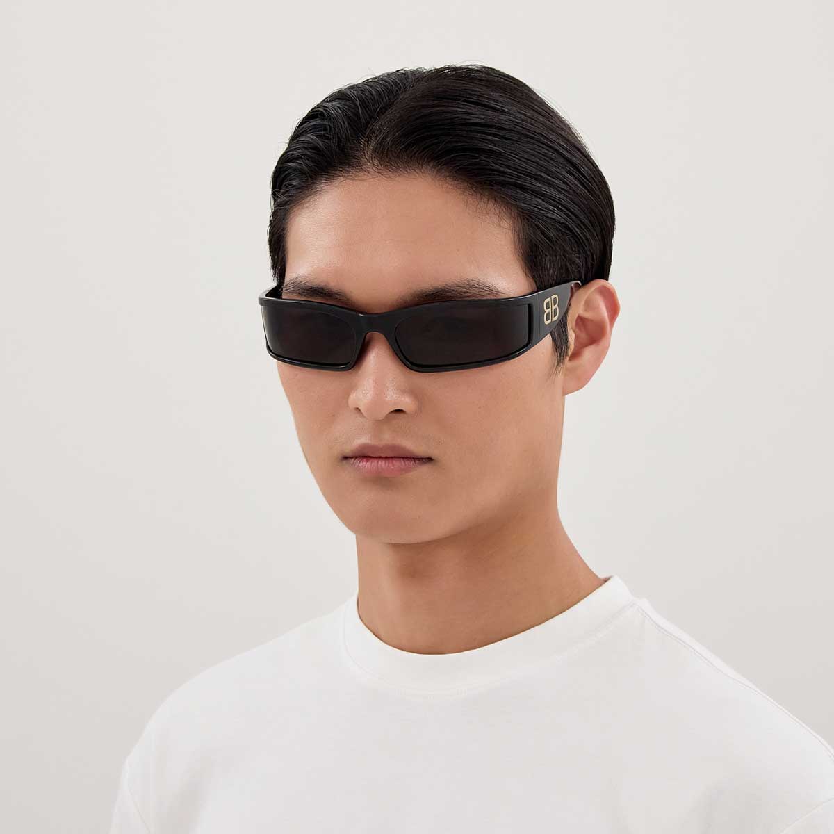 Balenciaga Occhiali da Sole BB0458S 001 Nero/Grigio Unisex 5