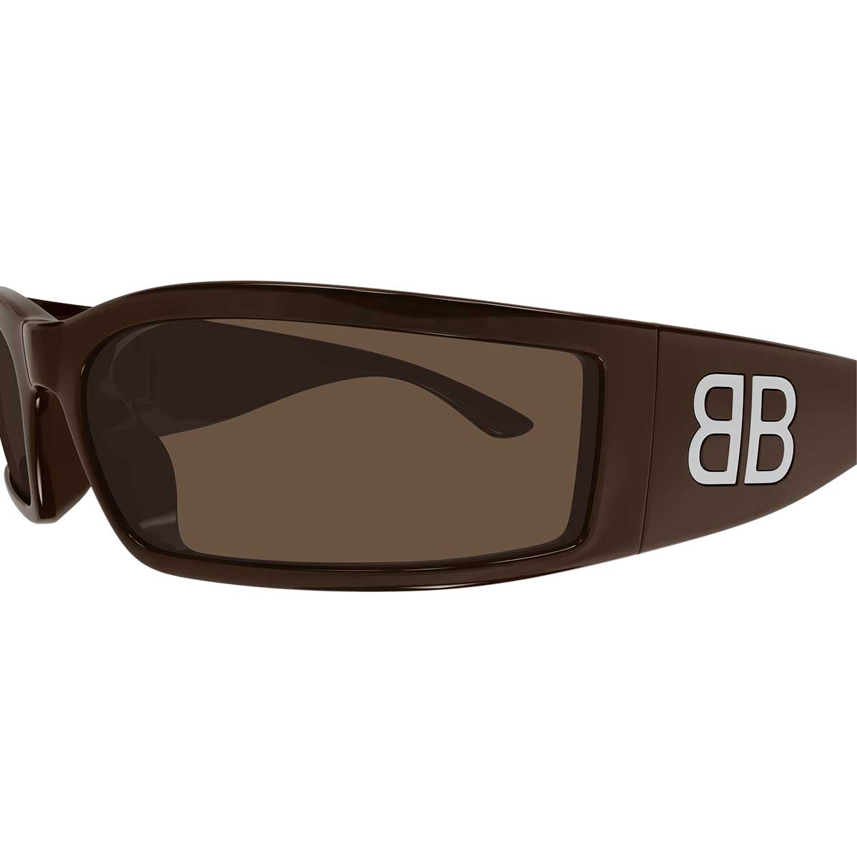 Balenciaga Occhiali da Sole BB0458S 004 Marrone/Marrone Unisex 3