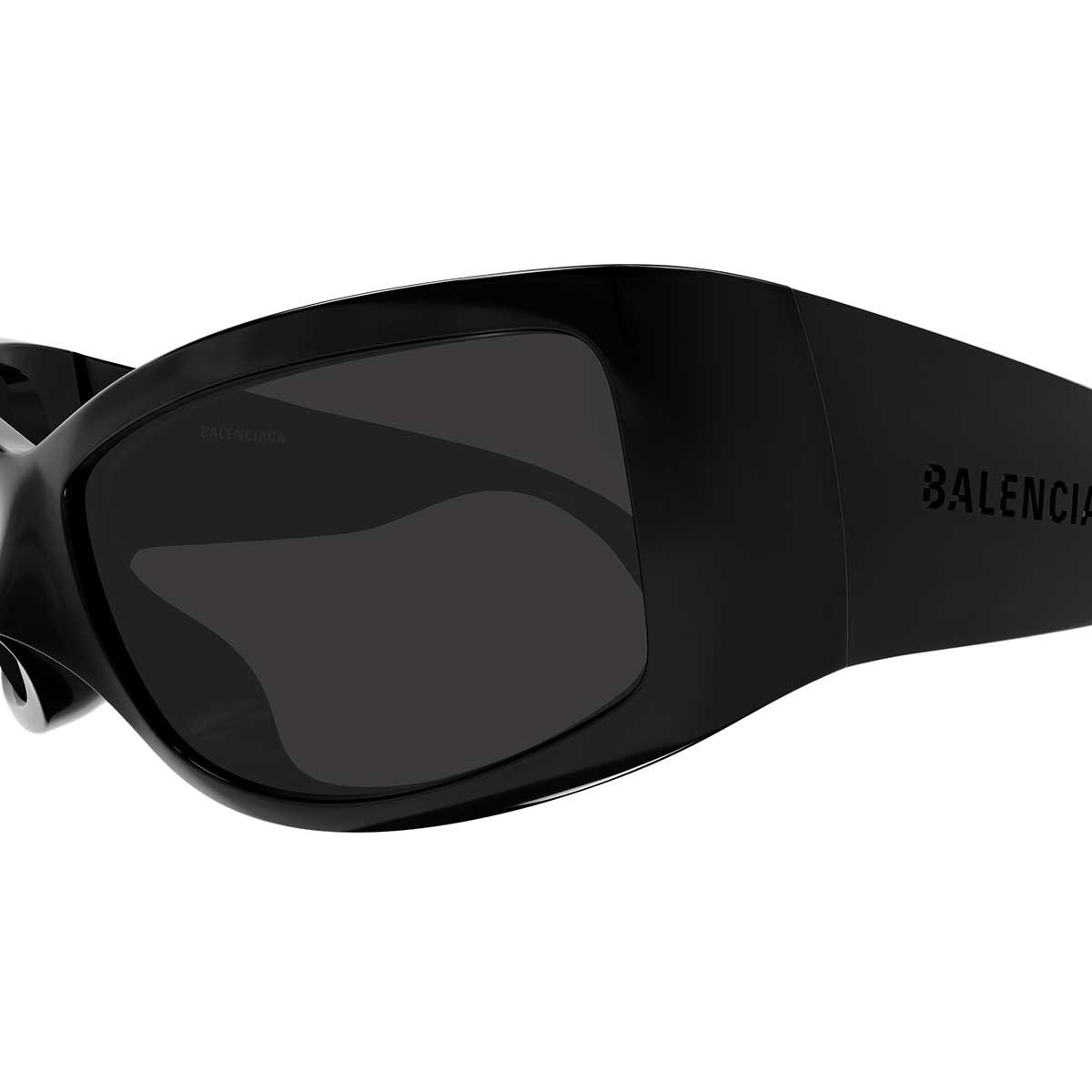 Balenciaga Occhiali da Sole BB0461S 001 Nero/Grigio Unisex 3