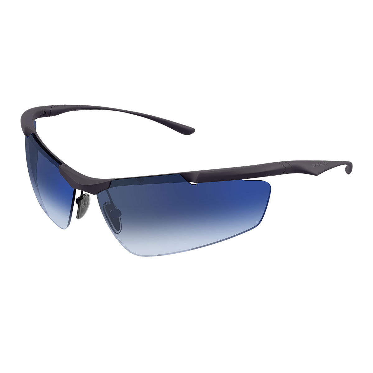 Balenciaga Occhiali da Sole BB0462S 003 Rutenio/Blu Unisex