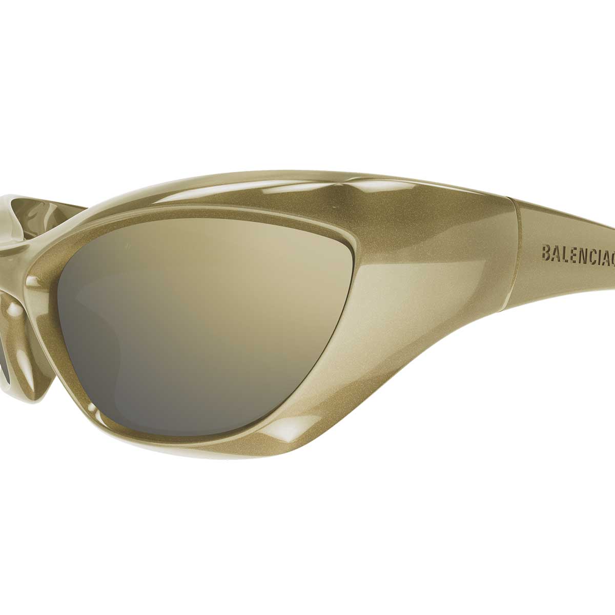 Balenciaga Occhiali da Sole BB0463S 002 Verde/Bronzo Unisex