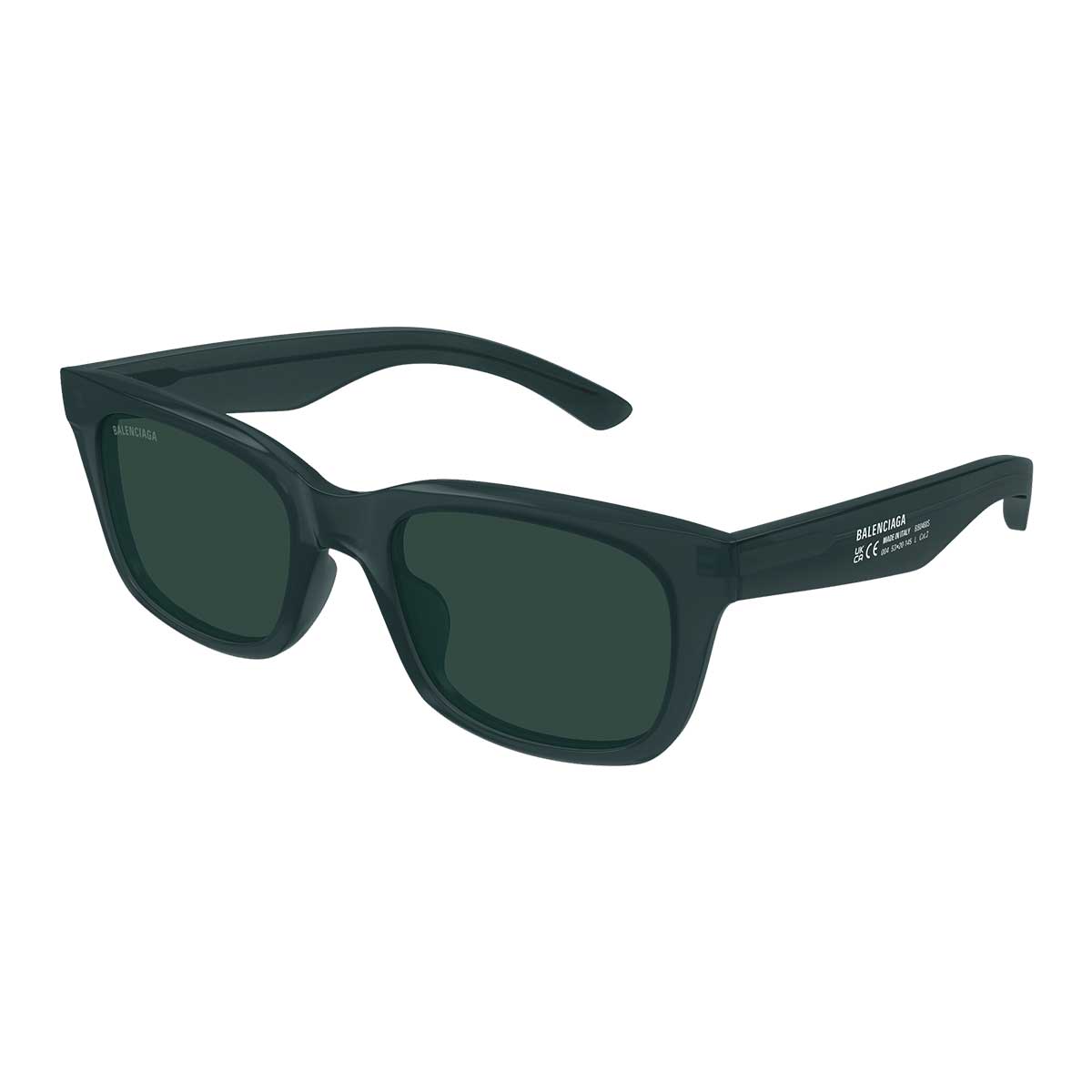 Balenciaga Occhiali da Sole BB0468S 004 Verde/Verde Uomo 2