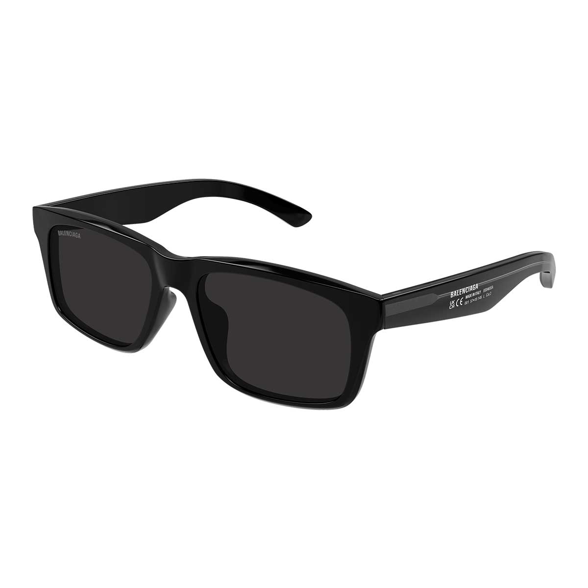 Balenciaga Occhiali da Sole BB0469SA 001 Nero/Grigio Uomo 2