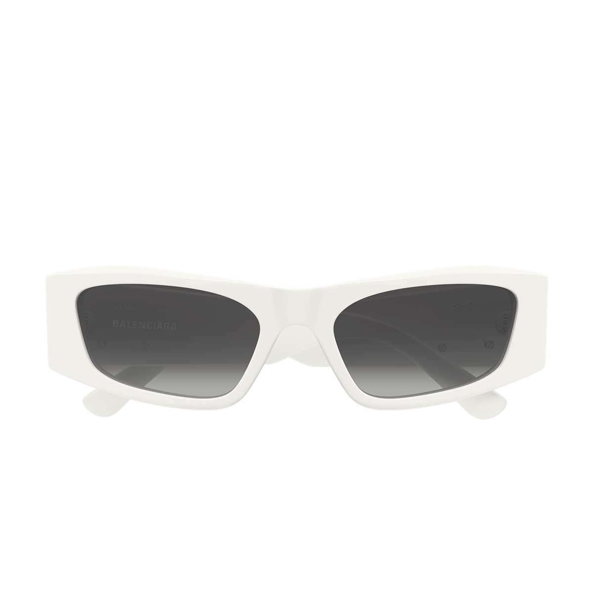 Balenciaga Occhiali da Sole BB0478S 004 Bianco/Grigio Donna