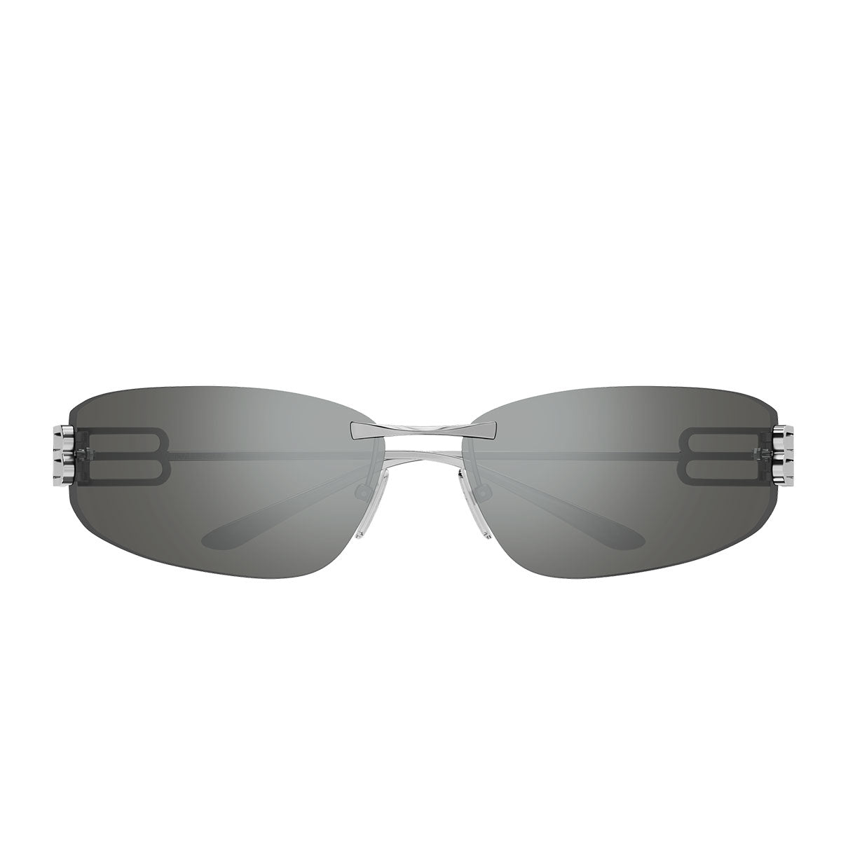 Balenciaga Occhiali da Sole BB0484S 003 Rutenio/Argento Donna
